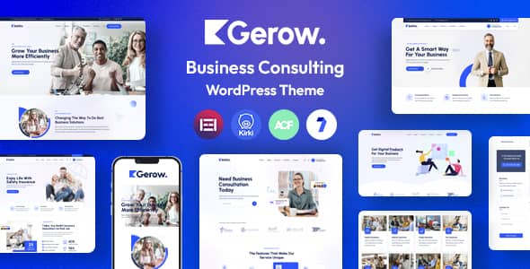 Gerow v1.0 Nulled - Business Consulting WordPress Theme