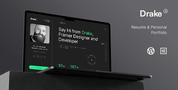 Drake v3.0.1 Nulled - Personal Portfolio Resume Theme