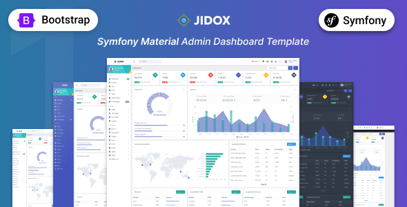 Jidox v1.1.0 Nulled - Symfony Material Design Bootstrap UI Template