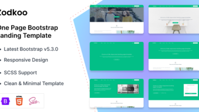 Zodkoo v3.0.0 Nulled - Bootstrap Landing Page Template