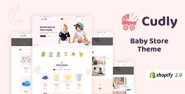 Cudly Nulled - Toys Store, New Born Babies Shopify Theme