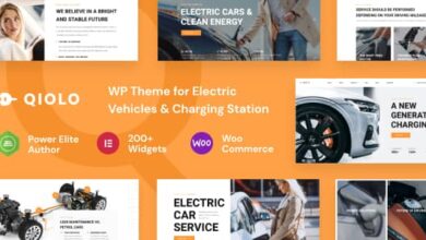 Qiolo v1.0.5 Nulled - Vehicle & EV Charging WordPress Theme