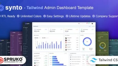 Synto v5.0 – Tailwind HTML Admin Dashboard Template