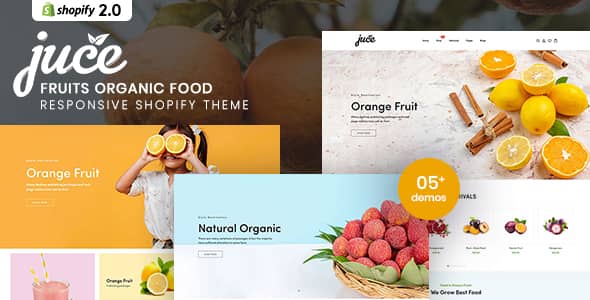 Juce Nulled - Fruits Organic Food Responsive Shopify Theme