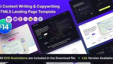 GenAI v1.2 Nulled - AI Based Copywriting and Content Writing Landing Page Template