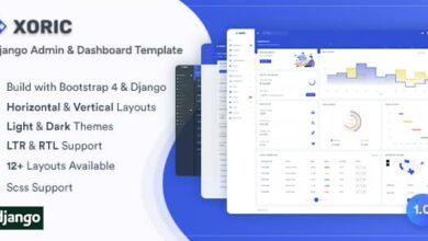Xoric v1.0.0 Nulled - Django Admin & Dashboard Template