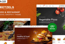 Pretzels Nulled - Fast Food & Restaurant Responsive Shopify Theme