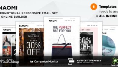 Naomi Nulled - Promotional Email Templates Set