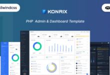 Konrix Nulled - PHP Tailwind CSS Admin & Dashboard Template