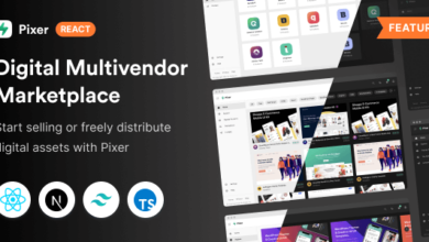 Pixer v4.1.0 Nulled - React Multivendor Digital Marketplace Template