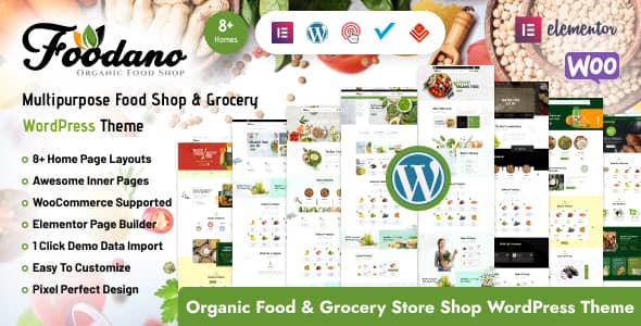 Foodano v1.0 Nulled - Natural Food Shop WordPress Theme