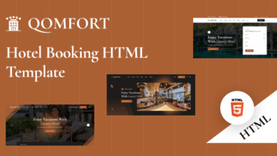 Qomfort Nulled - Hotel Booking HTML Template