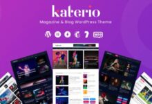 Katerio v1.1 Nulled - Magazine & Blog WordPress Theme