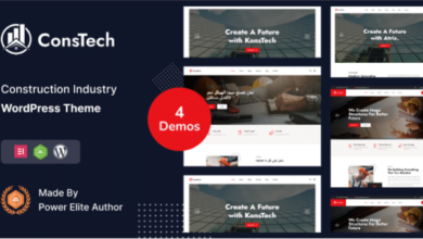 Constech v1.0 Nulled - Construction WordPress Theme