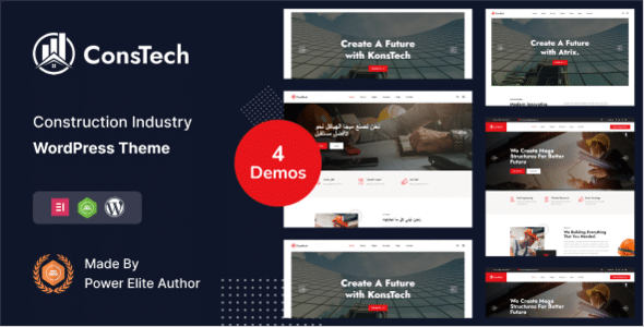 Constech v1.0 Nulled - Construction WordPress Theme