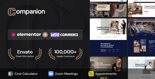 Companion v1.0.6 Nulled - Corporate Business WordPress Theme