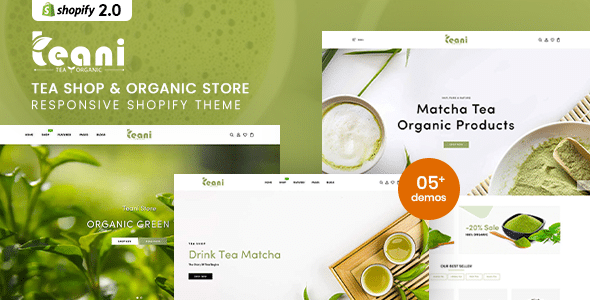 Teani Nulled - Tea Shop & Organic Store Responsive Shopify Theme