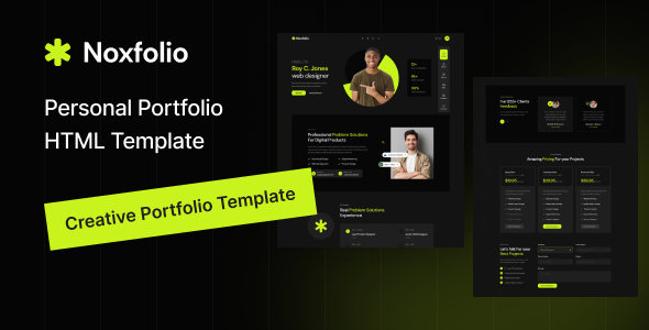 Noxfolio Nulled - Personal Portfolio Resume HTML Template