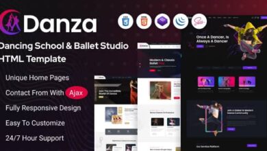 Danza v1.0 Nulled - Dancing School and Ballet Studio HTML Template