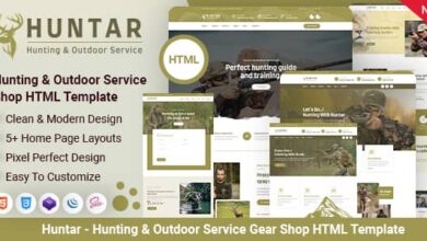 Huntar Nulled - Hunting & Outdoor Service HTML Template