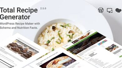 Total Recipe Generator v2.5.0 Nulled - WordPress Recipe Maker with Schema and Nutrition Facts