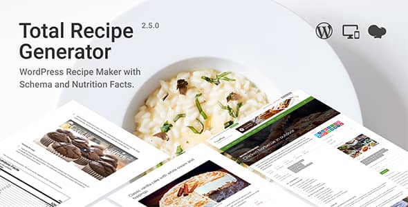 Total Recipe Generator v2.5.0 Nulled - WordPress Recipe Maker with Schema and Nutrition Facts