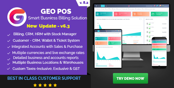 Geo POS v8.2 Nulled - Point of Sale, Billing and Stock Manager Application