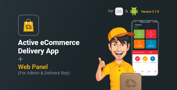 Active eCommerce Delivery Boy Flutter App v3.7 Free
