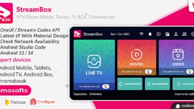 StreamBox v2.3 Nulled - IPTV Player (Android Mobile, Tablets, TV, BOX, Chrome Book)