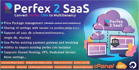Perfex CRM SaaS Module v0.1.1b Nulled - Transform Your Perfex CRM into a Powerful Multi-Tenancy Solution