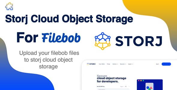 Storj Cloud Object Storage Add-on For Filebob v1.0
