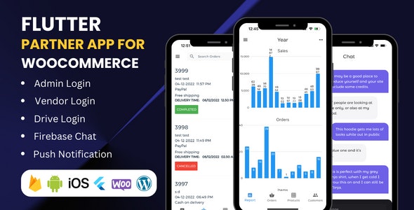 Flutter app for WooCommerce admin, vendors and delivery boys v3.13 Free