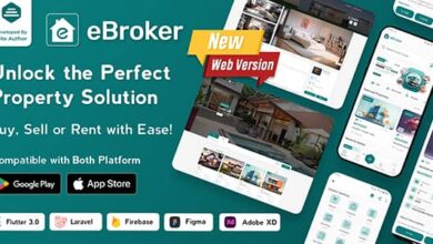 eBroker v1.0.8 Nulled - Real Estate Property Buy-Rent-Sell Flutter app with Laravel Admin Panel