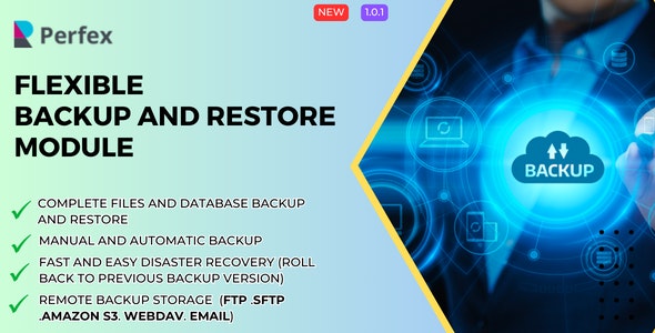 Flexible Backup and Restore Module for Perfex v1.0 Free