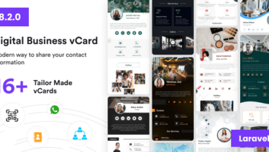VCard SaaS v8.2.0 Nulled - Digital Business Card Builder SaaS - Laravel VCard Saas