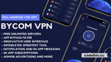 Bycom VPN v1.3 Nulled - Secure and Private Android VPN