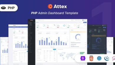 Attex Nulled - PHP Admin & Dashboard Template