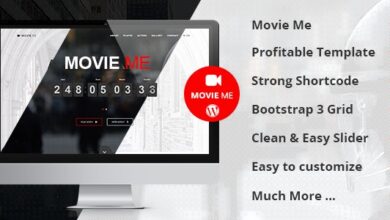 Movie Me v5.7 Nulled - One Page Responsive WordPress Theme