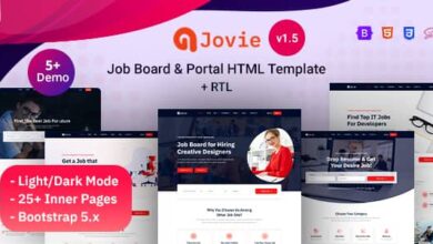 Jovie v1.5 Nulled - Job Board & Portal HTML Template