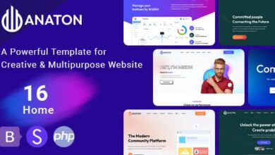 Anaton v1.2 Nulled - Software & SaaS Landing Page