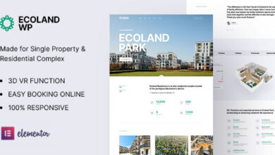 Ecoland v1.5 Nulled - Single Property WordPress Theme
