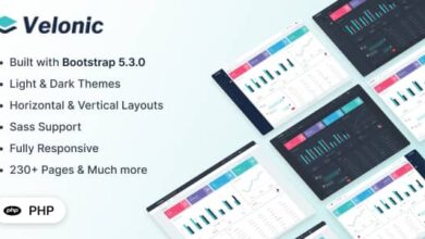 Velonic Nulled - PHP Admin & Dashboard Template