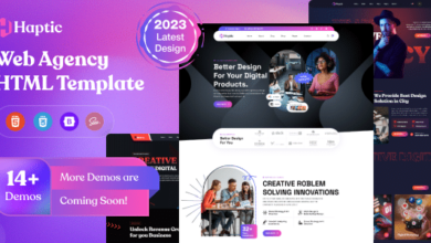 Haptic Nulled - Web Design Agency HTML Template