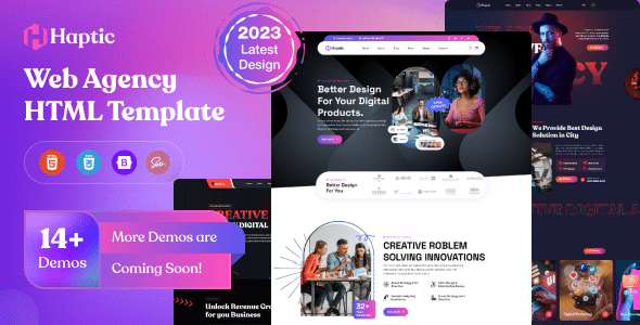 Haptic Nulled - Web Design Agency HTML Template
