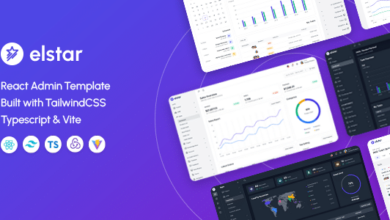 Elstar v2.0.1 Nulled - React Tailwind Admin Template (React 18)