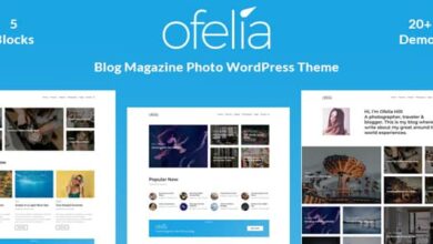 Ofelia v2.0.0 Nulled - Travel Personal WordPress Blog Theme