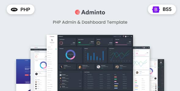 Adminto Nulled - PHP Admin Dashboard Template