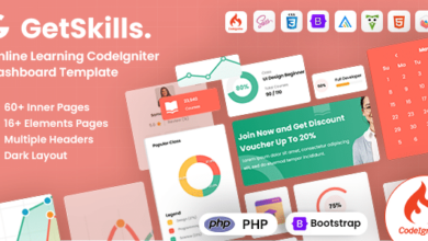 GetSkills Nulled - Online Learning Codeigniter Admin Dashboard