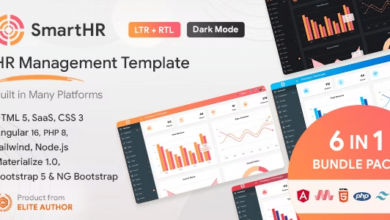 SmartHR v3.9.7 Nulled - HRMS, Payroll, HR Project Management Admin Dashboard Html, Angular, PHP Bootstrap Template