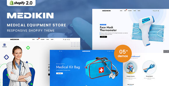 Medikin Nulled - Medical Equipment Responsive Shopify 2.0 Theme